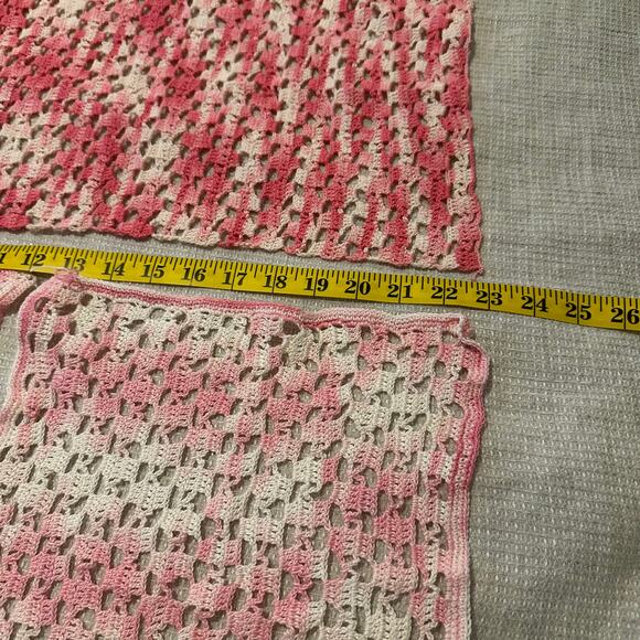 Set of 3 Handmade Crochet Assorted Pink Doilies | Cottagecore - Picture 6 of 7